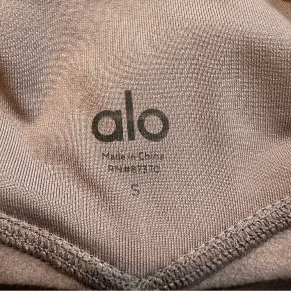 ALO Yoga Airlift Brushed-Fleece Winter Warm High Waist Leggings Size S Purple - Picture 7 of 9